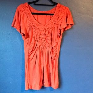 Anthropgie soft t-shirt with lots of detail.